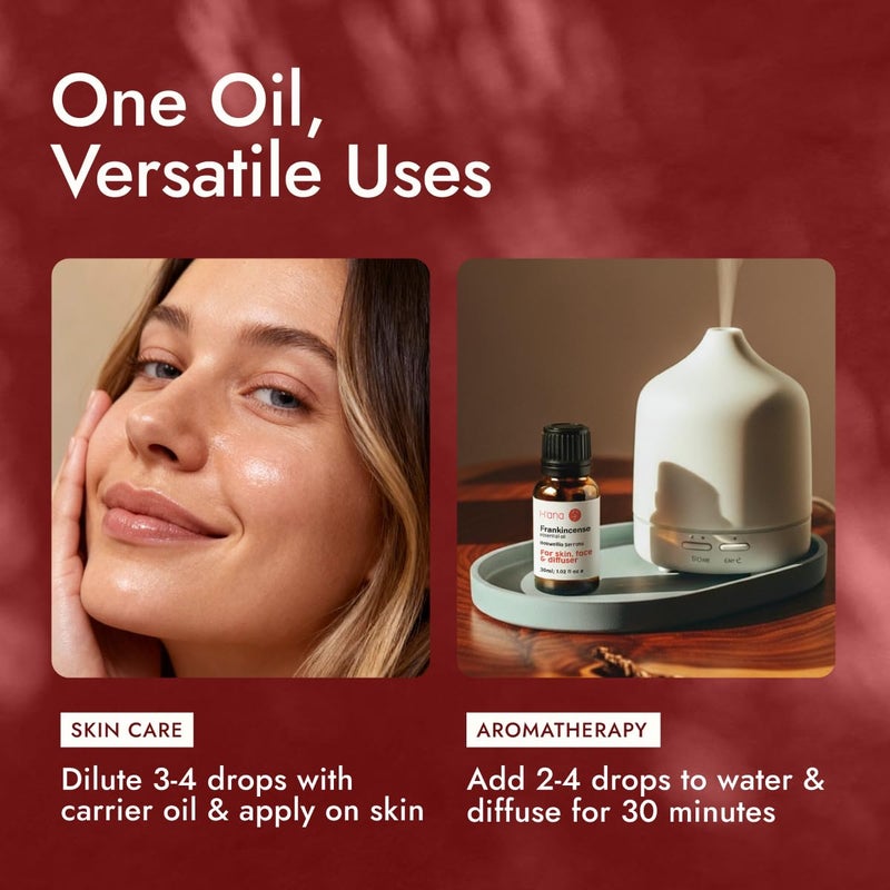 hana H'ana Frankincense Essential Oil - 1.02 Fl Oz - for Hair, Skin, Diffuser, Aromatherapy, DIY Candle & Soap Making - Image 5